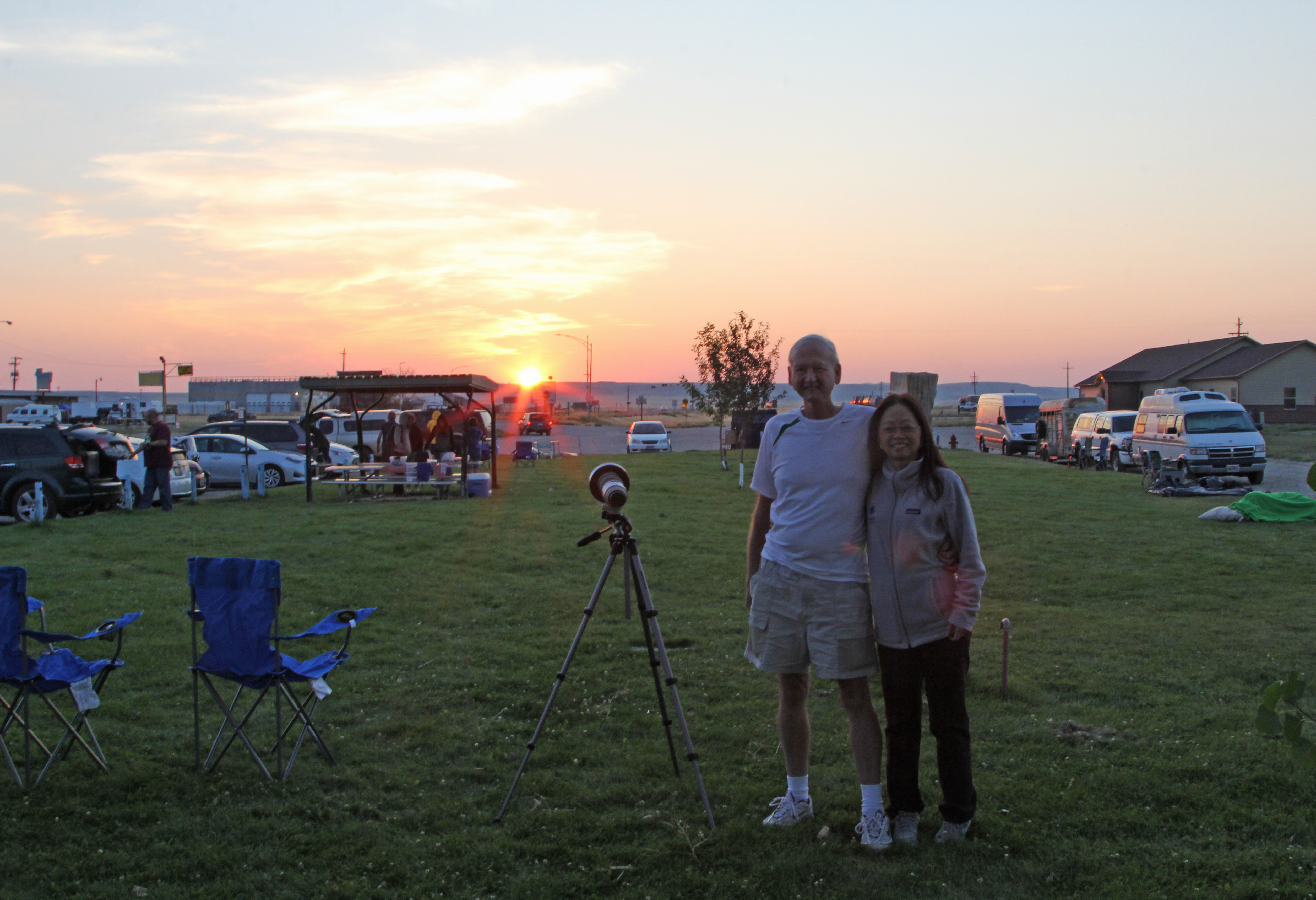 Sunrise at Shoshoni on Eclipse Day