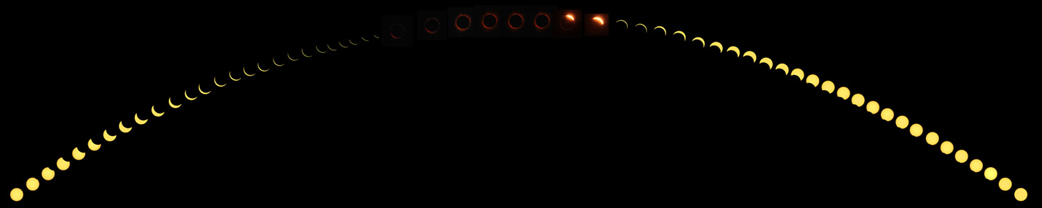 Eclipse Photo Montage of the entire event